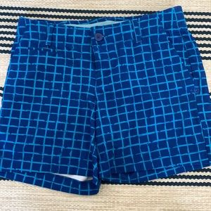 Under Armour | Blue Checkered Golf Shorts🏌️‍♀️